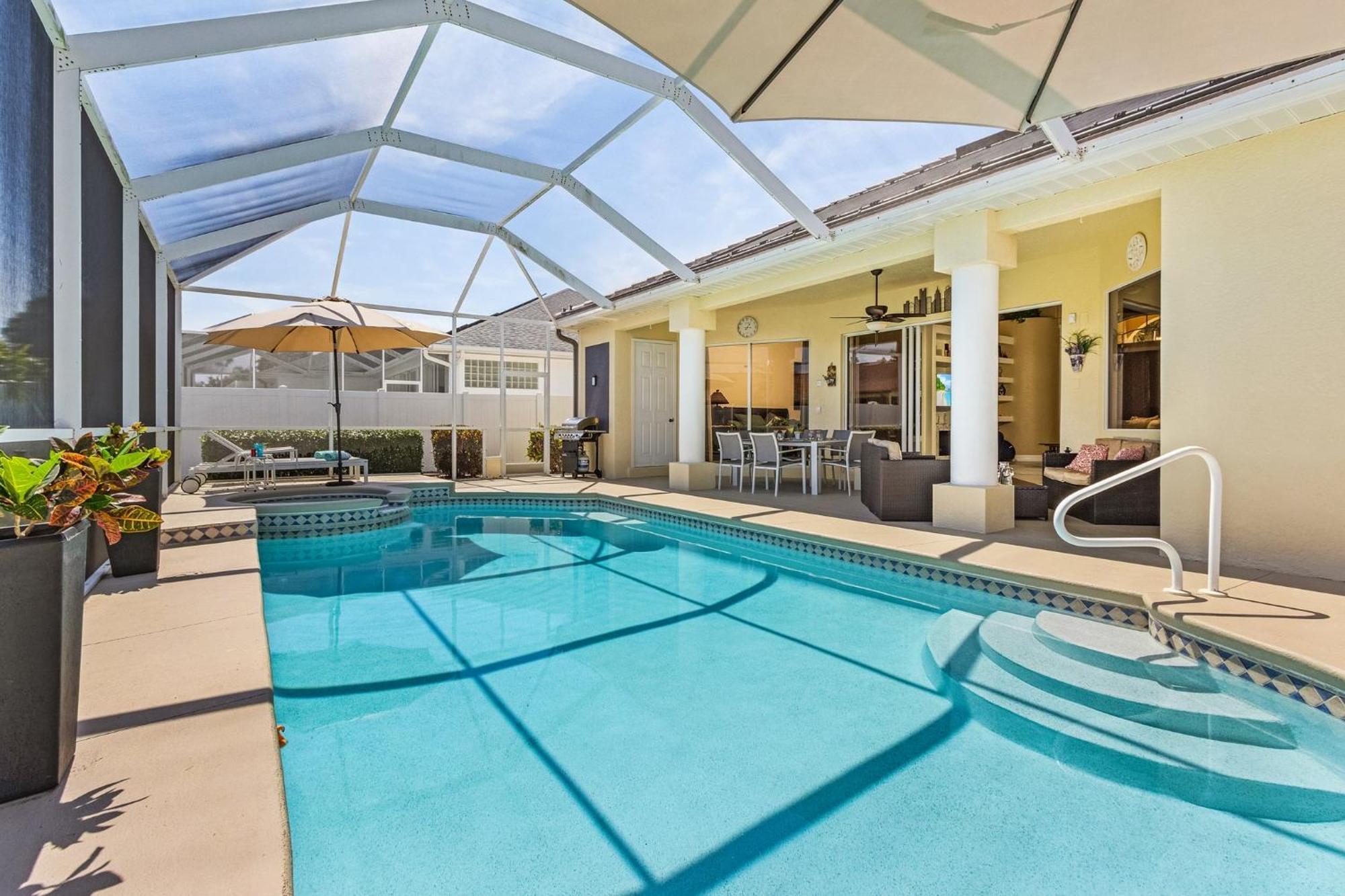 Villa-Haze, Lots Of Privacy, Solar & Electric Heated Pool And Spa Cape Coral Exterior foto